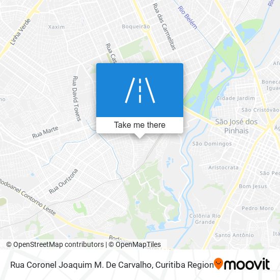 Rua Coronel Joaquim M. De Carvalho map