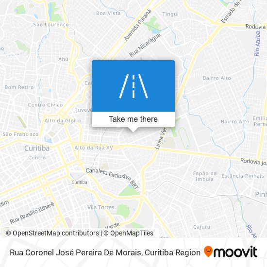 Rua Coronel José Pereira De Morais map