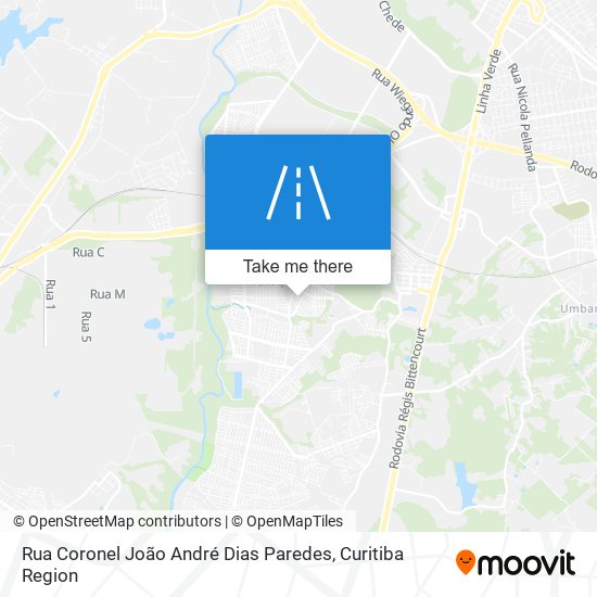 Rua Coronel João André Dias Paredes map