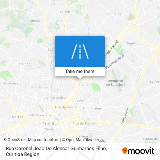 Mapa Rua Coronel João De Alencar Guimarães Filho