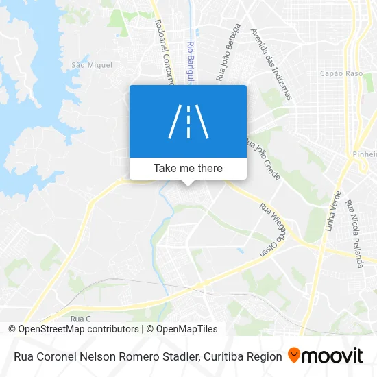 Rua Coronel Nelson Romero Stadler map
