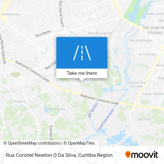 Rua Coronel Newton O Da Silva map