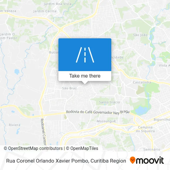 Rua Coronel Orlando Xavier Pombo map
