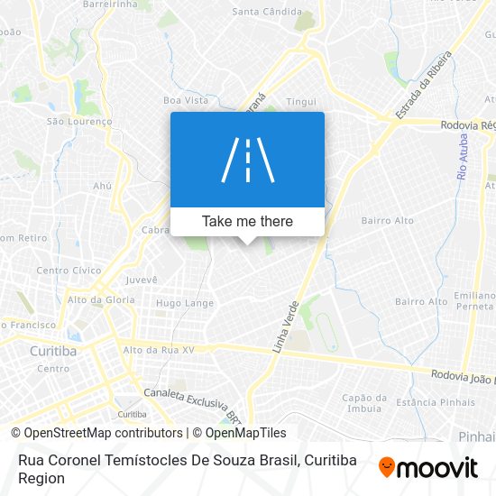 Mapa Rua Coronel Temístocles De Souza Brasil