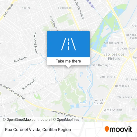 Rua Coronel Vivida map