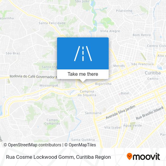 Rua Cosme Lockwood Gomm map