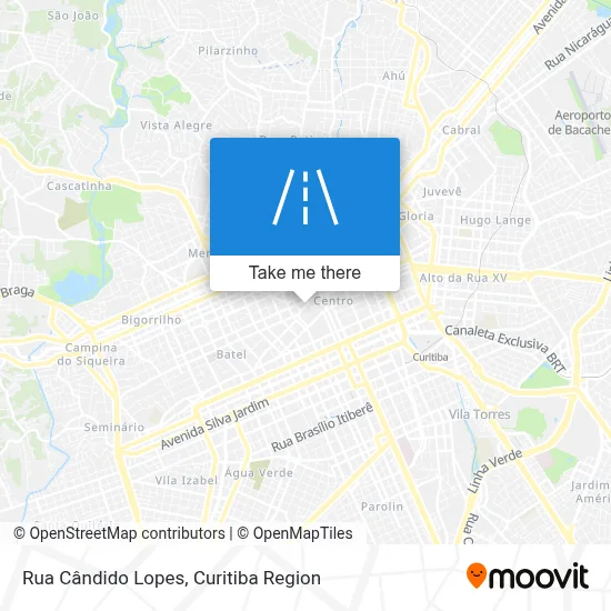 Rua Cândido Lopes map