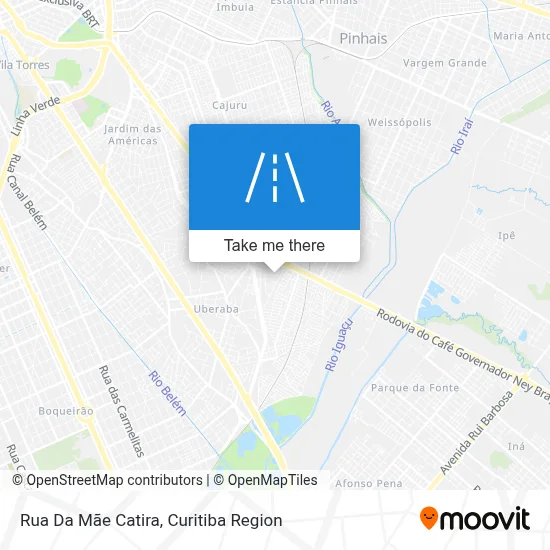 Rua Da Mãe Catira map