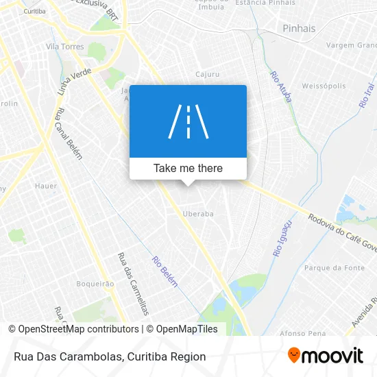 Rua Das Carambolas map