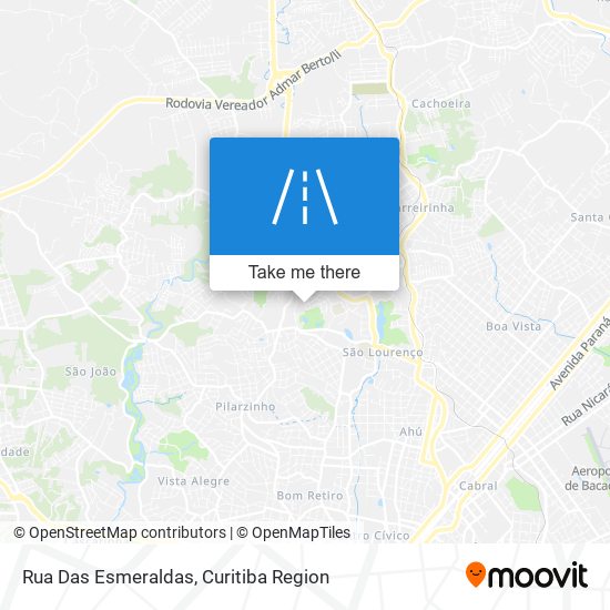 Rua Das Esmeraldas map