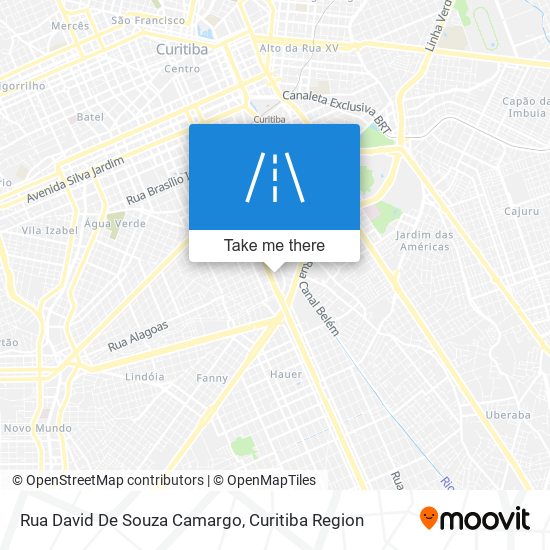 Mapa Rua David De Souza Camargo