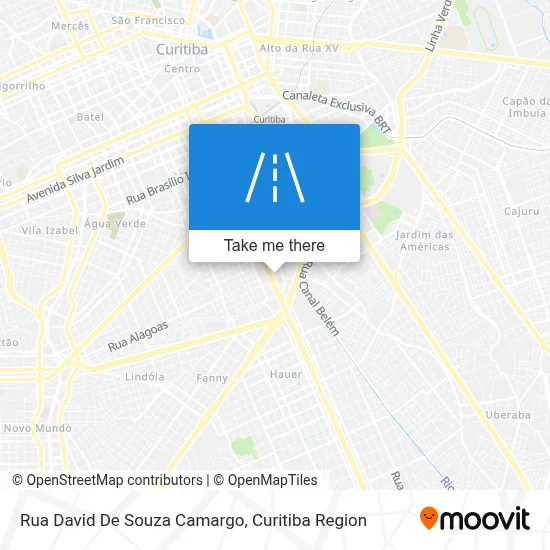 Rua David De Souza Camargo map