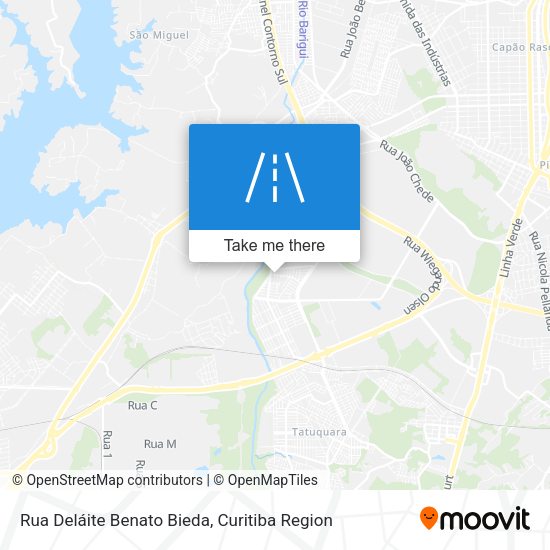 Rua Deláite Benato Bieda map