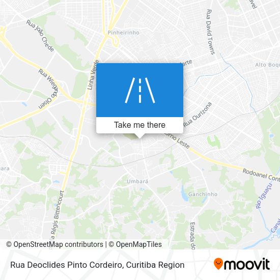 Rua Deoclides Pinto Cordeiro map