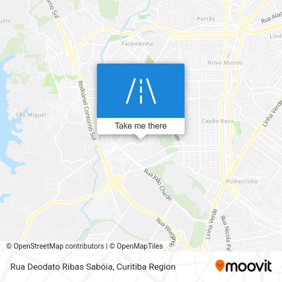 Rua Deodato Ribas Sabóia map