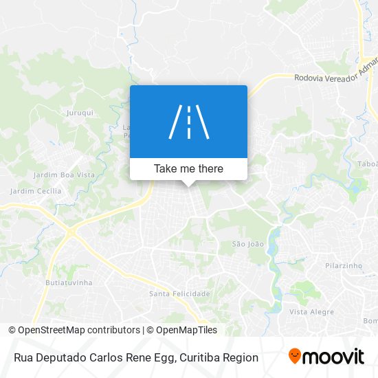 Mapa Rua Deputado Carlos Rene Egg