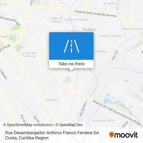 Rua Desembargador Antônio Franco Ferreira Da Costa map