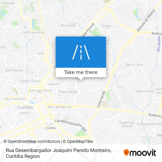 Mapa Rua Desembargador Joaquim Penido Monteiro