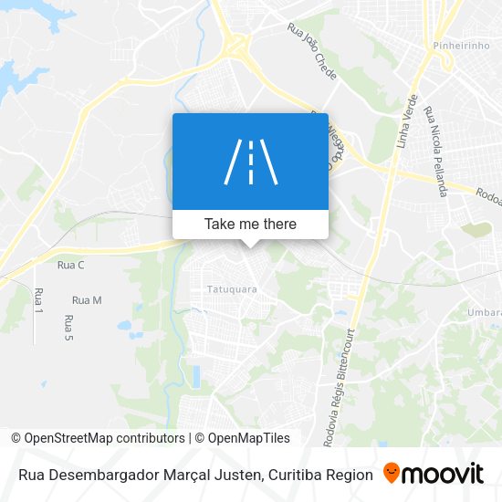 Rua Desembargador Marçal Justen map