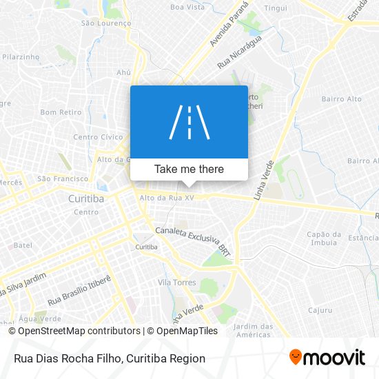 Mapa Rua Dias Rocha Filho