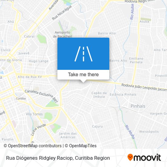 Rua Diógenes Ridgley Raciop map