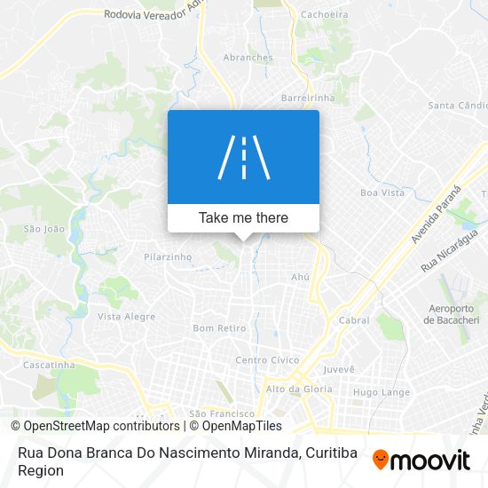 Rua Dona Branca Do Nascimento Miranda map