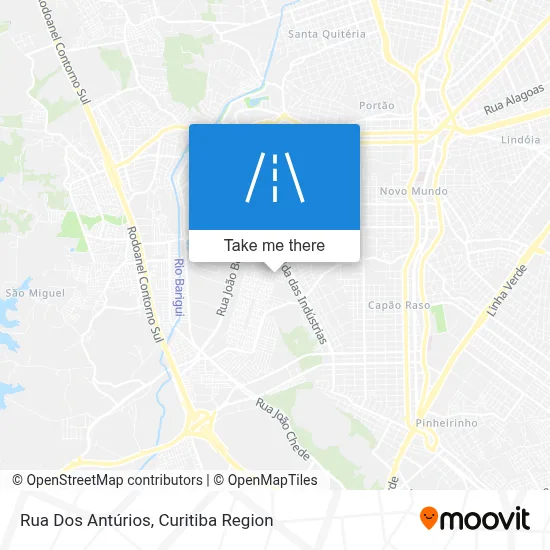 Rua Dos Antúrios map