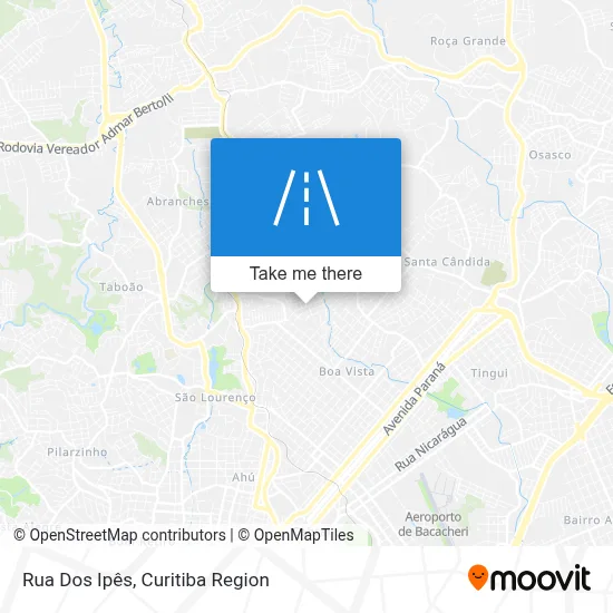 Rua Dos Ipês map