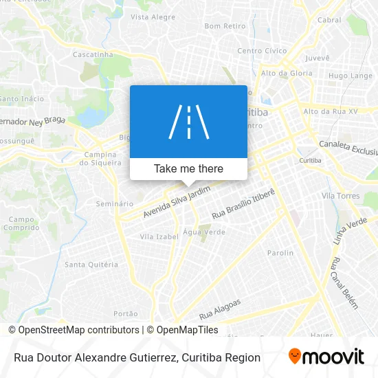 Rua Doutor Alexandre Gutierrez map