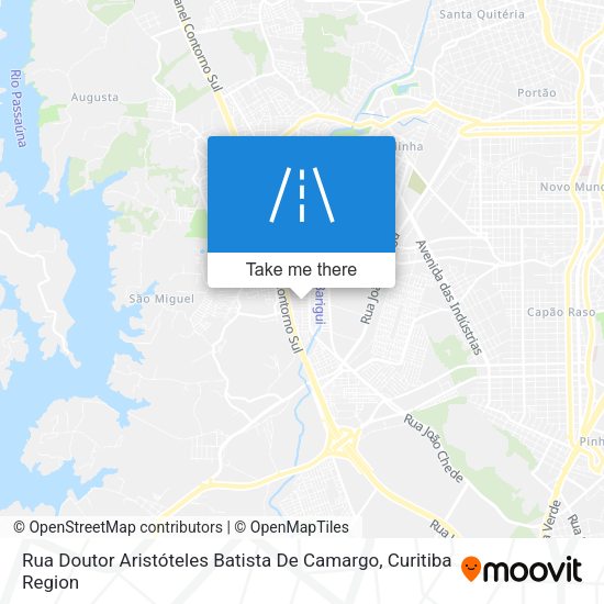 Rua Doutor Aristóteles Batista De Camargo map