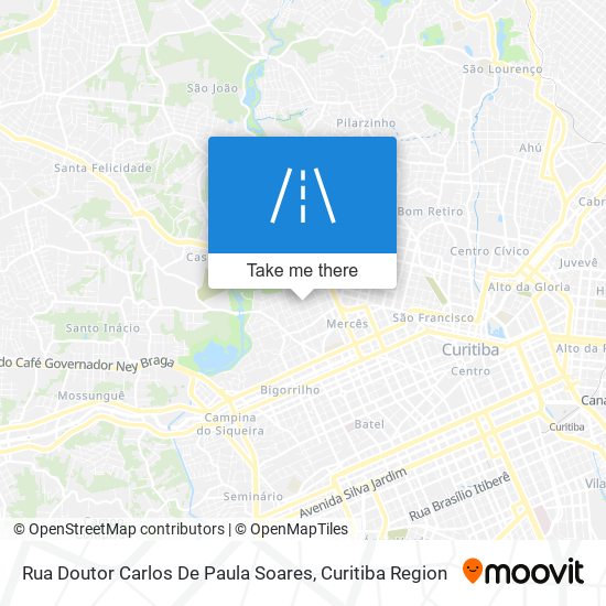 Mapa Rua Doutor Carlos De Paula Soares