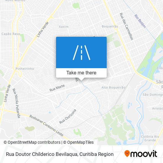 Mapa Rua Doutor Childerico Bevilaqua