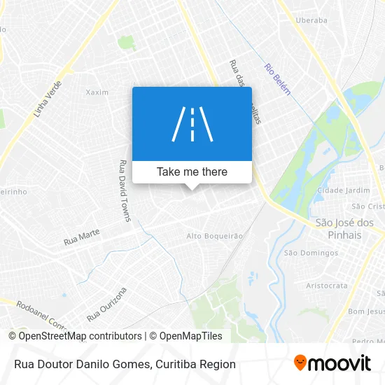 Rua Doutor Danilo Gomes map