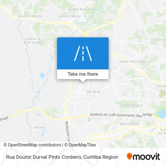 Rua Doutor Durval Pinto Cordeiro map