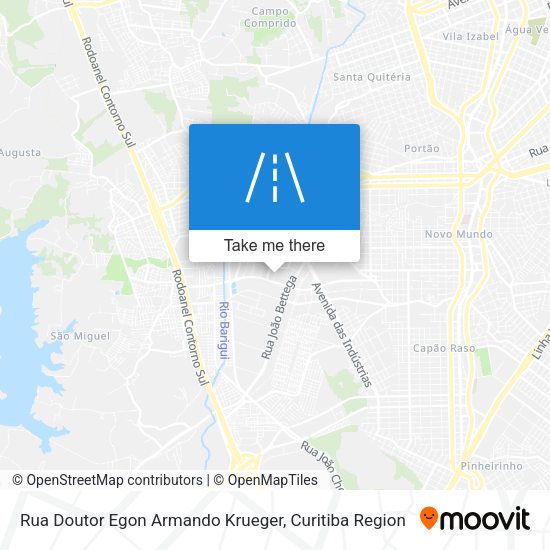 Rua Doutor Egon Armando Krueger map
