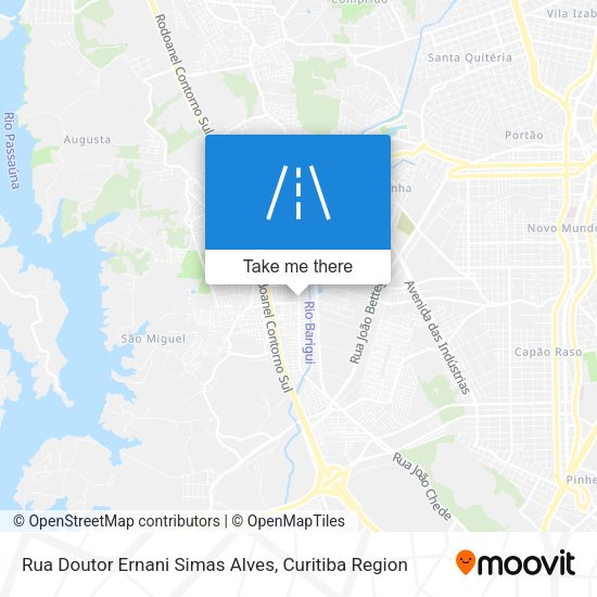 Rua Doutor Ernani Simas Alves map