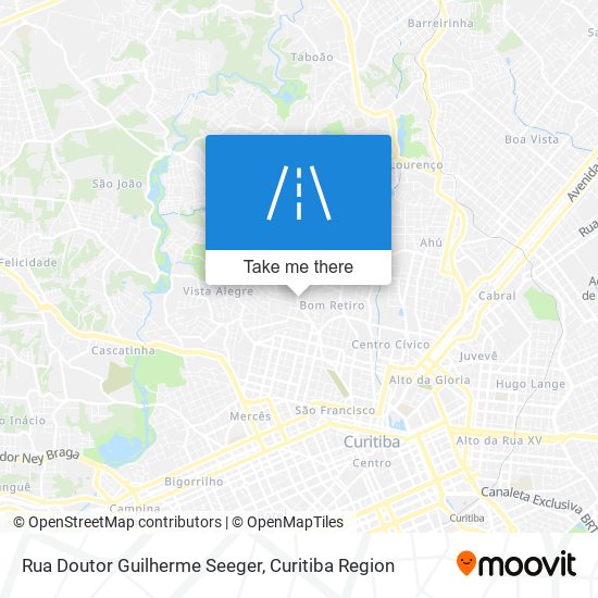 Mapa Rua Doutor Guilherme Seeger