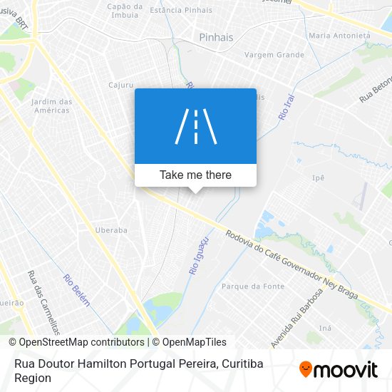 Rua Doutor Hamilton Portugal Pereira map