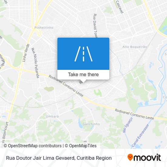 Rua Doutor Jair Lima Gevaerd map