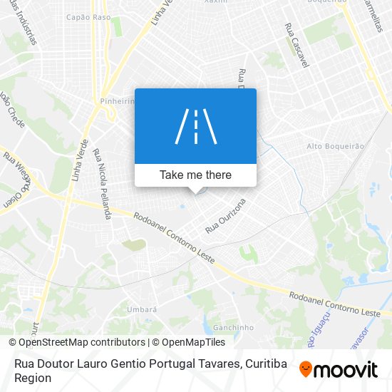 Mapa Rua Doutor Lauro Gentio Portugal Tavares