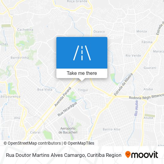 Mapa Rua Doutor Martins Alves Camargo