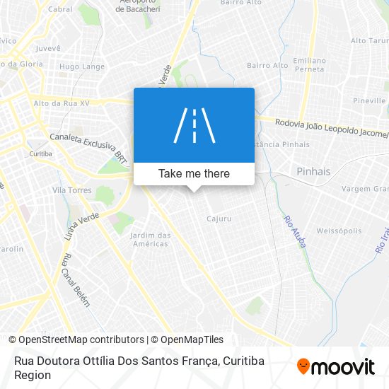 Mapa Rua Doutora Ottília Dos Santos França