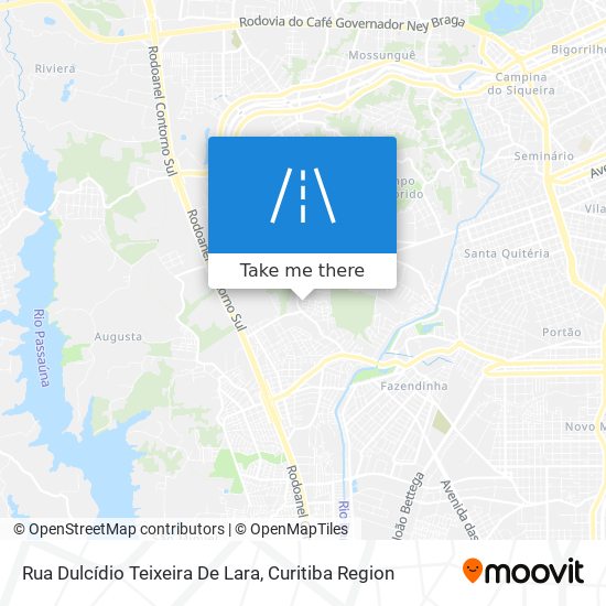 Mapa Rua Dulcídio Teixeira De Lara