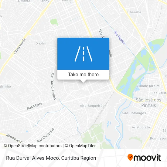 Rua Durval Alves Moco map