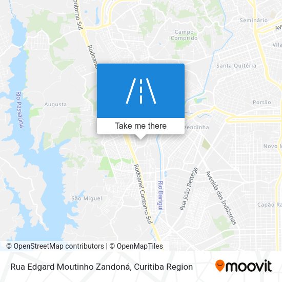 Rua Edgard Moutinho Zandoná map