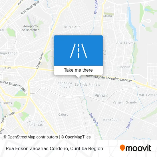 Rua Edson Zacarias Cordeiro map
