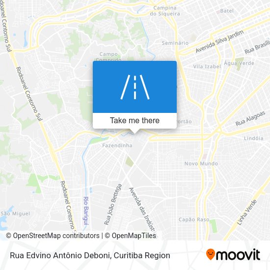 Rua Edvino Antônio Deboni map