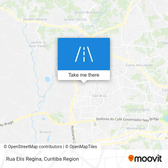 Rua Elis Regina map