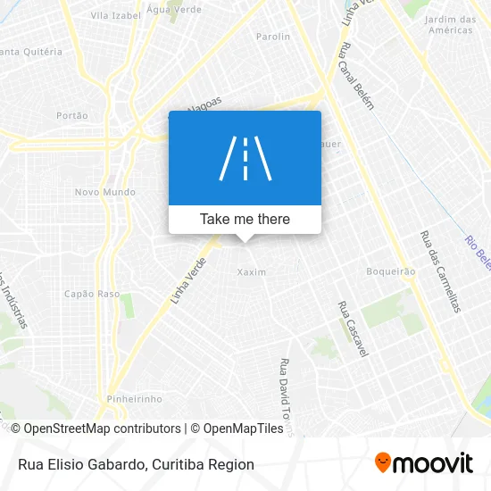 Rua Elisio Gabardo map
