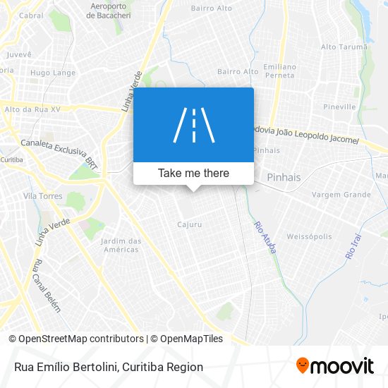 Rua Emílio Bertolini map